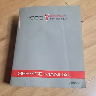 1993 Pontiac Firebird Factory Service Repair Manual • $26.99