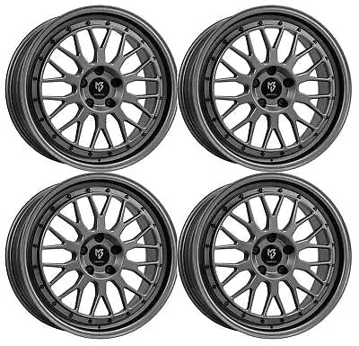 MB-Design LV1 Alloy Wheels 4x 7.0Jx17 ET35 4x100 MATTGRAU Fits Fiat 124 Abarth 1 • $3133.60