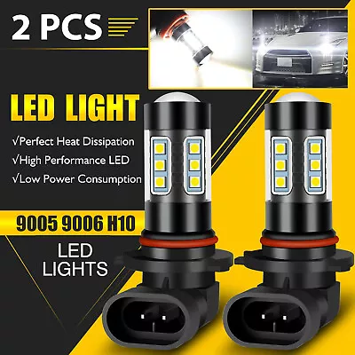 2x H10 9145 9140 9005 LED Fog Light Kit Driving Lamp DRL Bulbs 6000K Super White • $9.98