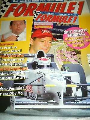 Autographs Damon Hill  Jos Verstappen 1997 Formule 1 Dutch Gp Magazine F1 Signed • £24.99