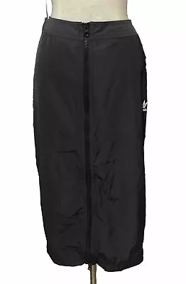 Womens Size M  Adidas Front Zip Long Black Track Skirt HM2156 NWT • $47.75