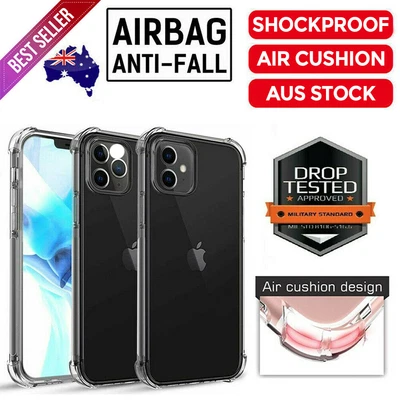 $4.99 • Buy IPhone 13 12 11 Pro Max X XS XR 6 7 8 Plus Case Clear Shockproof Back Cover