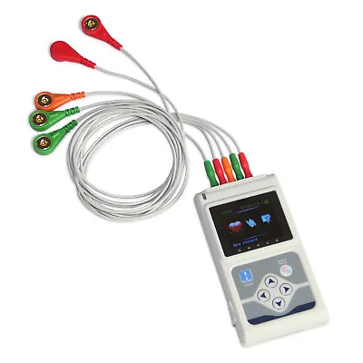 TLC9803 ECG Holter Monitor Dynamic 3-channel 24h Record System Software Analysis • £266