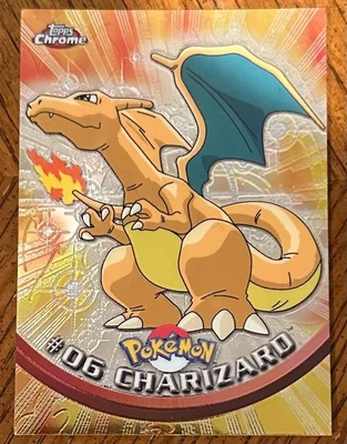 $150 • Buy Charizard #06 - Pokemon T.V. 2000 Topps Chrome - Silver Balls Holo Foil Card