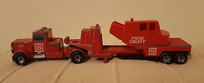 Vintage Rare Matchbox Convoy Series Fire Engine CY13-A9 M Base Peterbilt Logo • $12.42