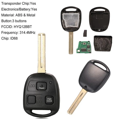 $17.69 • Buy For Lexus RX330 RX350 RX400h RX450h Power Door Keyless Remote Key Fob HYQ12BBT