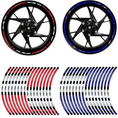 16Pcs Strips Motorcycle Wheel Sticker Car Reflective Rim Tape Bicycle Auto Decal • $7.49