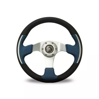 Autotecnica Steering Wheel Racer III Leather Blue 350mm ADR Approved • $125