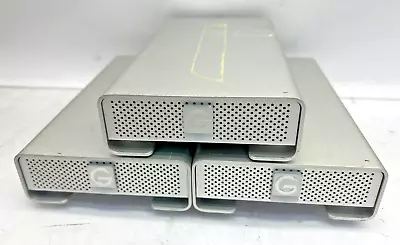 Lot Of 3 - G-technology G Drive 2tb Hdd Enclosure W/ 2tb Hdd T5-d6 • $81