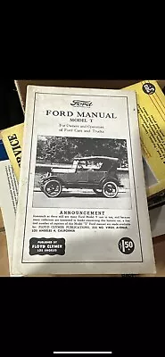 Floyd Clymer FORD MANUAL Model T • $15