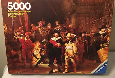 1977 Ravensburger 5000 Piece Puzzle THE NIGHT WATCH Rembrandt • $139.99