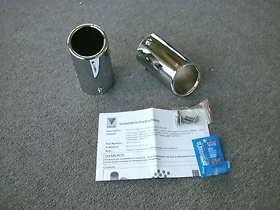 VW Volkswagen Golf GTI Rabbit Jetta Sportswagen Muffler Exhaust Tips OEM  • $44.99