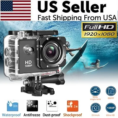 4K Action Sport Waterproof Camera 20 MP Recorder HD 1080P Camcorder Video 170° • $15.79