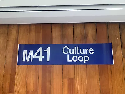 Ny Nyc Bus Roll Sign 1974 Gm 4808 Culture Loop Museums Vintage Collectible • $69.99