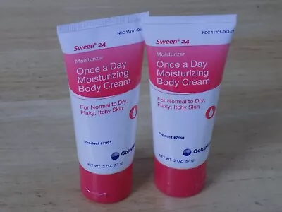 2 PACK Coloplast Sween 24 Once A Day Moisturizing Body Cream 2oz #7091 EXP 10/24 • $12.13