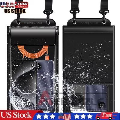 Large Waterproof Phone Pouch Case Cover Underwater Floating Cell Phone Dry Bag • $11.98