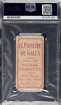 1909 11 T206 El Principe De Gales Havana Cigarettes  J.j. Clarke Rare Back Psa 2 • $199.99