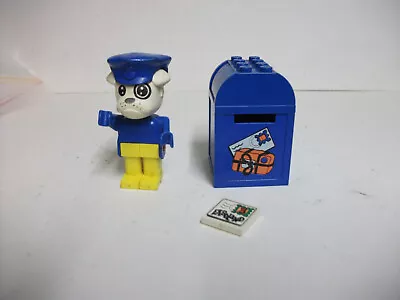 Original Early Lego Fabuland Complete Bulldog Postman  & Letter  & Hat • £7.99