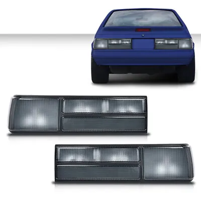 Smoke Tail Lights Rear Brake Lamps Left+Right Fit For 1987-1993 Ford Mustang LX • $69.80