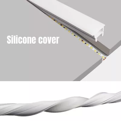 Silicone LED COB Strip Lights Channel Flexible Cuttable Mounting Soft Holder • $22.05