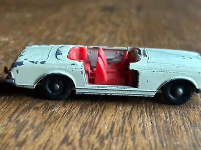 Vintage 1960's Lesney Diecast Metal Matchbox Car No. 27 White Mercedes 230 Sl • $2