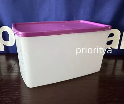 Tupperware Freezer It Mates Plus Medium Deep Rectangular Container 12c Purple • $22.95