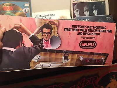 Vintage Poster Elvis Costello Radio Station Promo WPLJ New York • $100