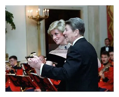 President Ronald Reagan Dancing With Princess Diana 8x10 Photo Reprint • $8.49