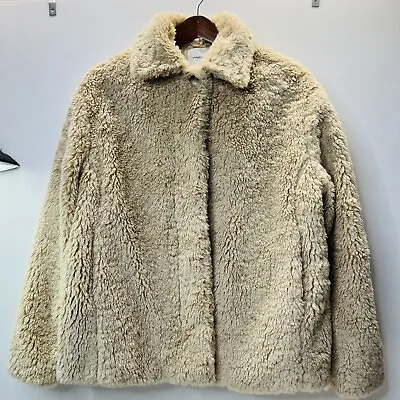 VINCE Women's Textured Faux Fur Jacket Size Medium • $199.85
