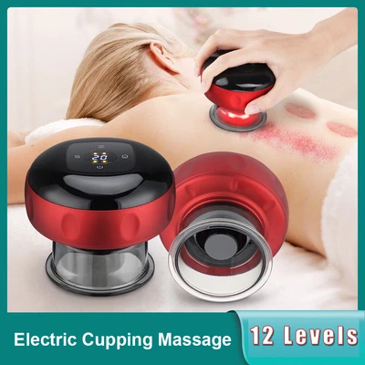 $18.99 • Buy Electric Vacuum Cupping Massage Anti Cellulite Magnet Therapy Wireless Scraping