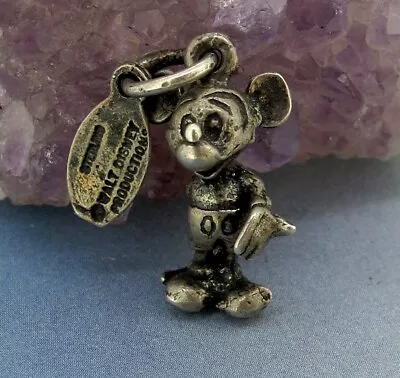 Vintage Sterling Silver Disneyland Walt Disney Mickey Mouse Charm • $7.99