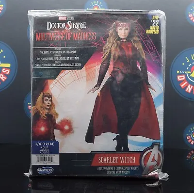 Marvel Jazwares Scarlet Witch Multiverse Of Madness Costume Size Large 12/14 • $39.98