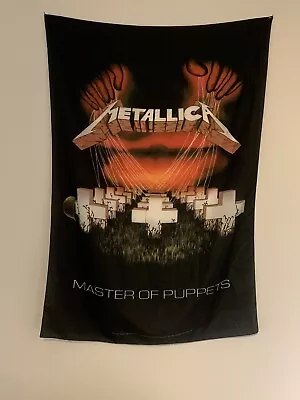 Metallica Master Of Puppets Vintage 1994 Fabric Poster Flag 30  X 40  Metal Band • $39.98