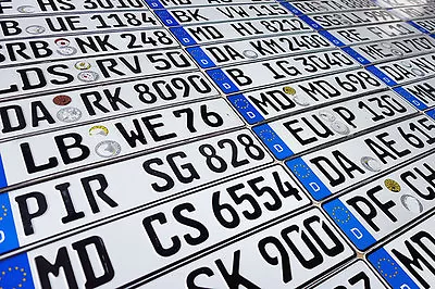 $12.80 • Buy ORIGINAL German License Plate Audi BMW Mercedes Benz Porsche VW Fiat Saab Volvo