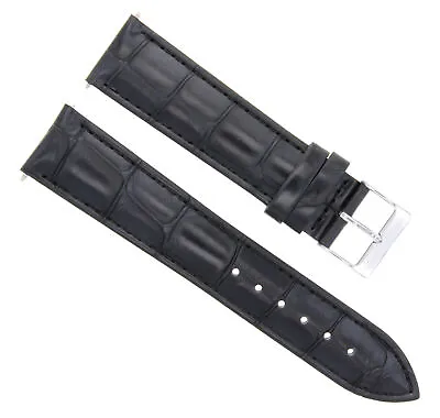 24mm Italian Leather Watch Band Strap For Invicta Lupah 24 Watch Black • $17.95