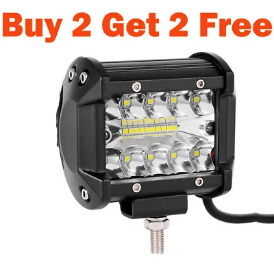 4 INCH LED Work Light Bar Spot Flood Lights Driving Lamp Off Road SUV Truck 12V • £6.99