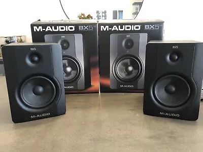 M-Audio BX5 D2 X 2 Studio Monitors DJ Speakers • £160