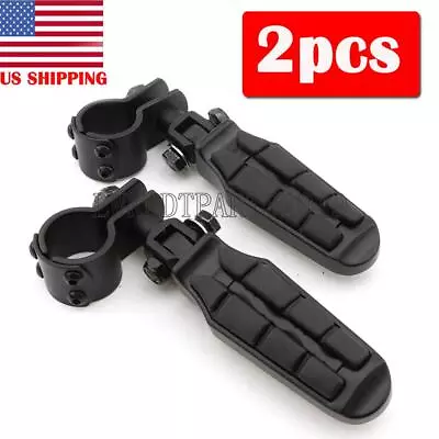 $74.80 • Buy Black Highway Crash Bar Foot Pegs For Yamaha V-Star 650 950 1100 1300 Classic