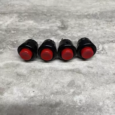 Lot Of 4 Miyama DS-412-R Panel Mount Momentary Push Button Red 3A 125VAC SPST • $15