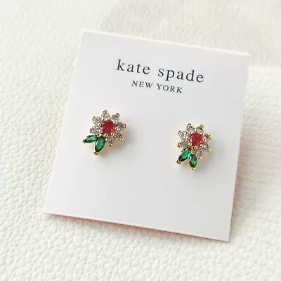 Kate Spade New Bloom Flower Stud Earrings | Multi Color Gold • $8.50