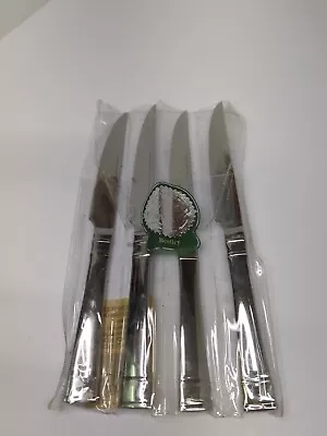 Heritage Mint BENTLEY 4 Piece Steak Knives Glossy Stainless NEW READ • $22.84