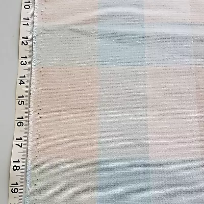 New Laura Ashley Mitford Check Duck Egg Fabric 2 Metres  • £15