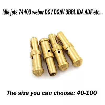 Idle Jets 74403 Weber DGV DGAV 3BBL IDA ADF 28/36 DHSA Carb Size 40-100 4 Pcs • $9.96