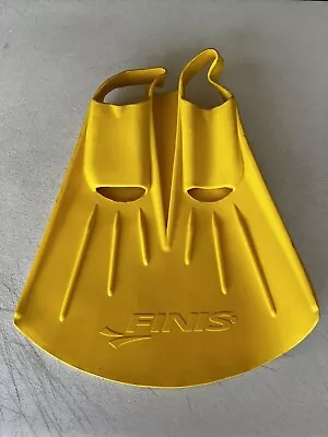 Finis Foil Technique Monofin Swimming Yellow Flipper SZ Medium • $49.99
