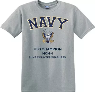 Uss Champion  Mcm-4 * Mine Countermeasures *eagle*shirt. Officially Licensed • $29.95