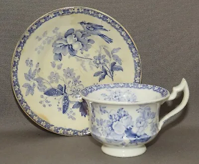 £10 • Buy Antique Blue & White Pearlware Rogers Toy Miniature Cup & Saucer C1820s