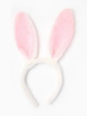 Bunny Rabbit Ears Alice Band Pink & White Headband Fancy Dress Party Easter • £3.44