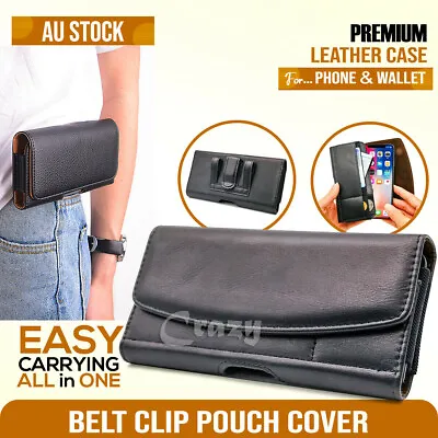 Wallet Clip Pouch Holder Case Belt Holster Cover Google Pixel 5 5A 4 XL 4A 3 XL • $14.99