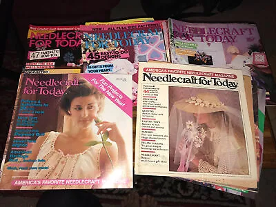 $65 • Buy Lot 22 Needlecraft For Today Magazines 1982-1986 Very Good Crochet Sewing