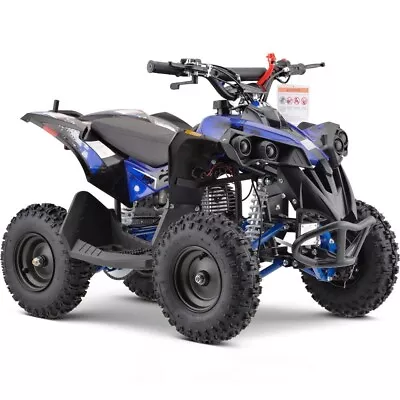 Kids Gas Powered ATV Blue MotoTec Renegade 40cc 4-Stroke Ages 6+ Off Road Fun ✅ • $899